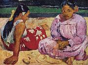 Paul Gauguin Tahitian Women on the Beach oil painting artist